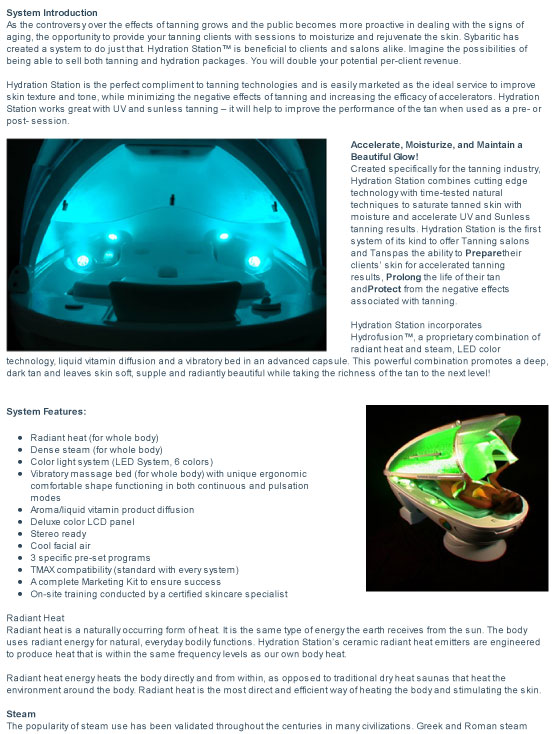 spa capsule brochure and instruction manual
